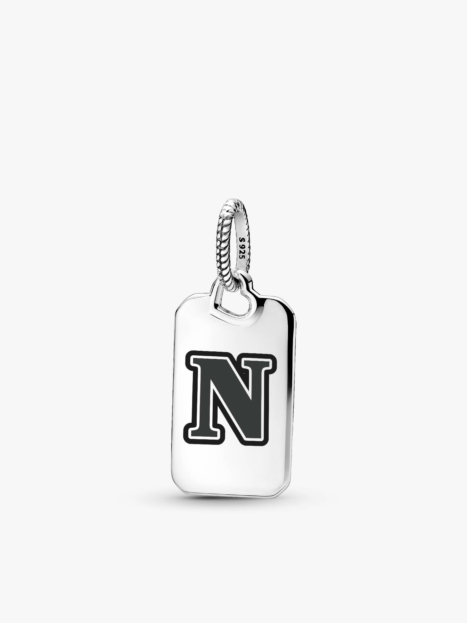 Letter N Rectangle Pendant