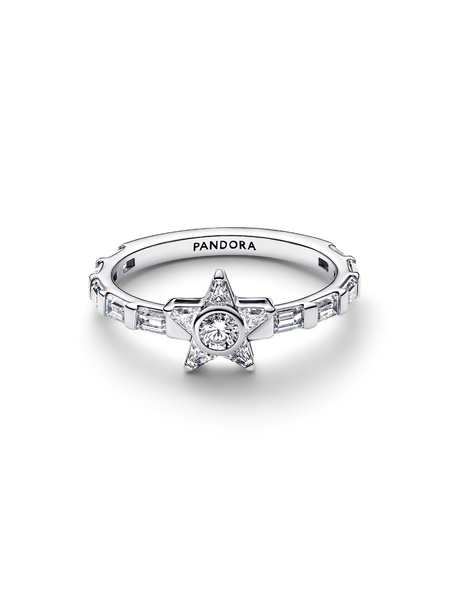 Sparkling Stella Baguette Ring