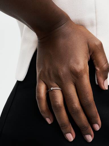 FINAL SALE - Pavé & Black Dual Ring