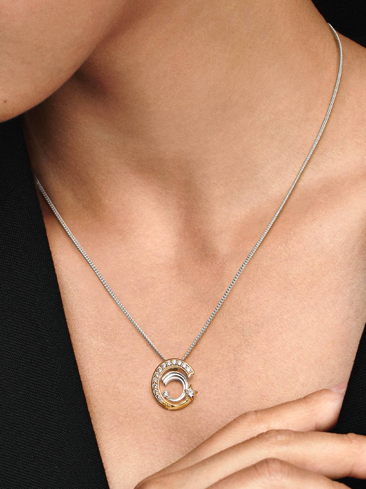 VENTE FINALE - Collier et pendentif Étoile filante