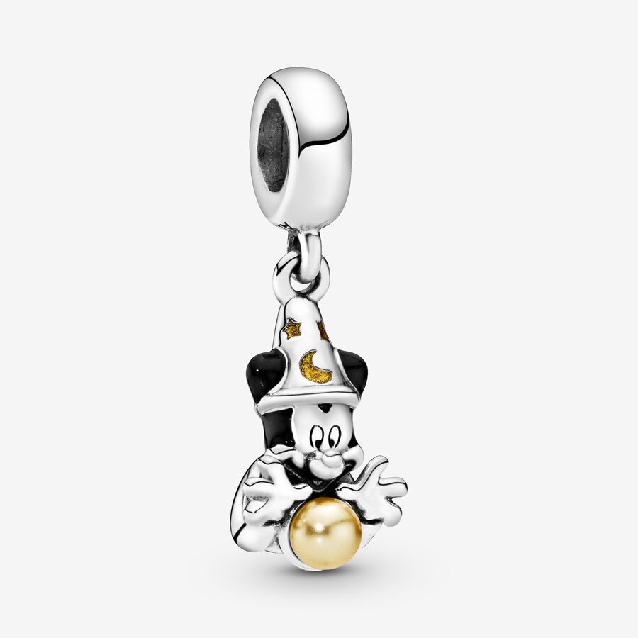 VENTE FINALE - Breloque Mickey Mouse en sorcier de Fantasia de Disney image number 0