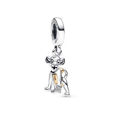 Charm-pendentif Simba 100e anniversaire de Disney avec diamant créé en laboratoire de 0,009 ct pt