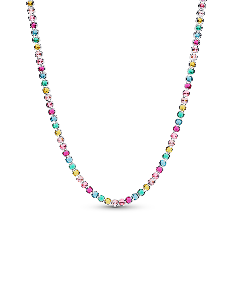 Rainbow Tennis Necklace