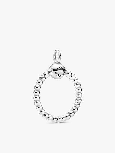 FINAL SALE - Pandora Moments Small Beaded O Pendant