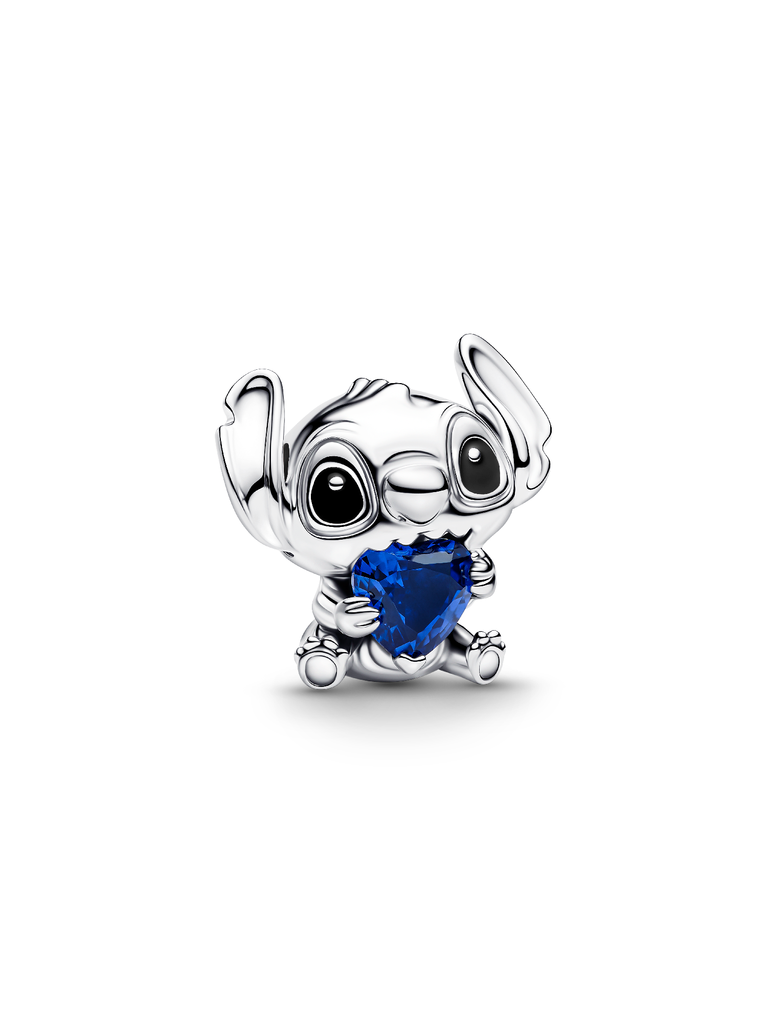 Disney Stitch Blue Heart Charm