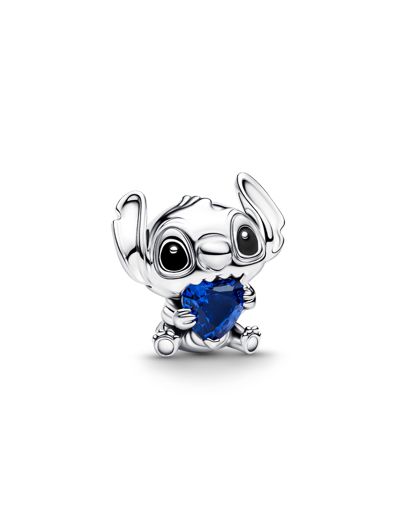 Disney Stitch Blue Heart Charm