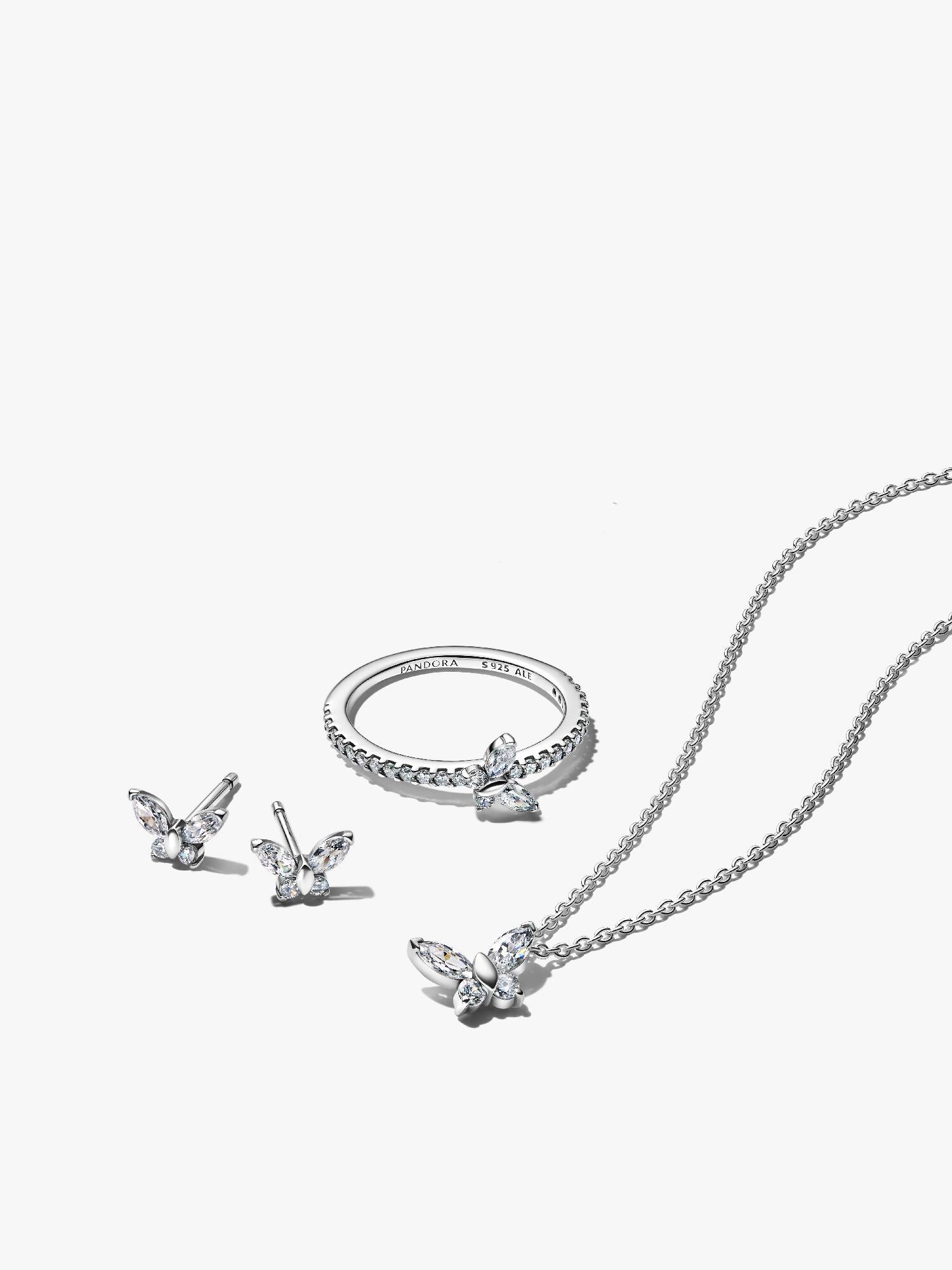 Sparkling Butterfly Jewellery Set