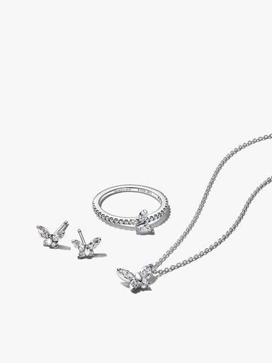 Ensemble-bijoux Papillon scintillant