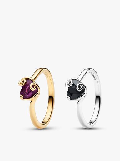 Ensemble de bagues Jack et Sally de L'Étrange Noël de Monsieur Jack de Disney