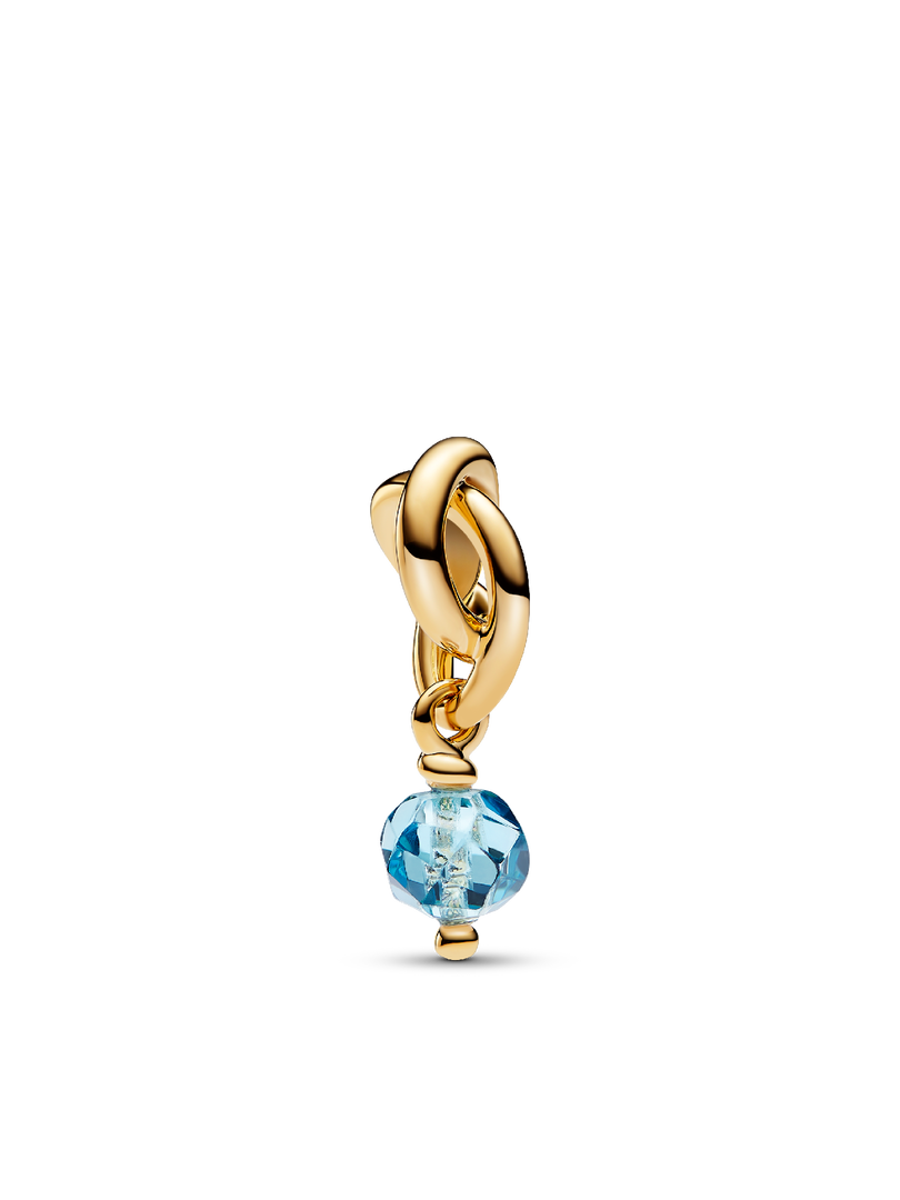 Collier à pendentif gravable avec charm Cercle éternel de mars