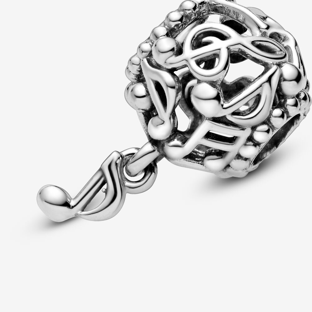 Openwork Music Notes Charm | Sterling silver | Pandora Canada