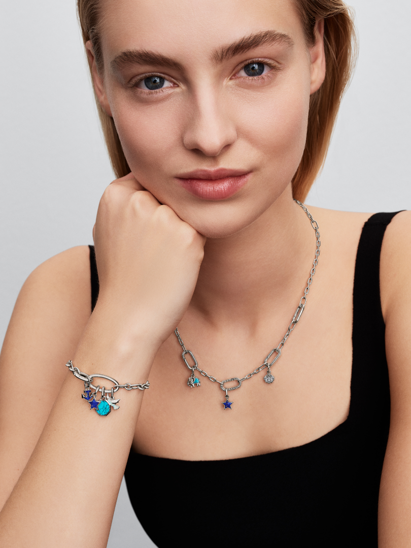 Bracelet à chaîne maillons ovales ouvrant