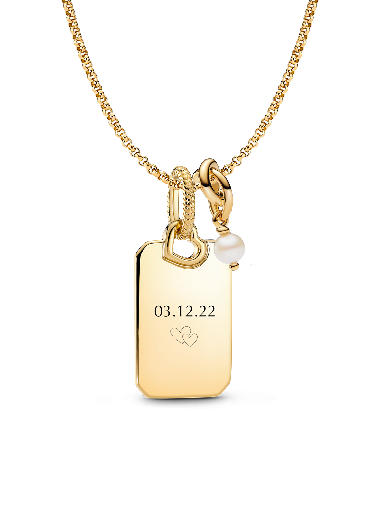 June Eternity Circle Engravable Pendant Necklace