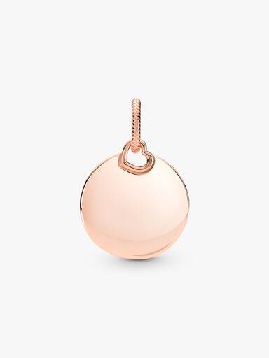 Pendentif Étiquette ronde à graver
