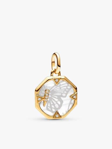 Gold-Plated Heart & Butterly Necklace Layering Trio