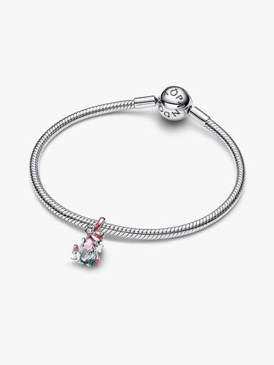 Glow-in-the-dark Gnome Charm, Platinum Plated