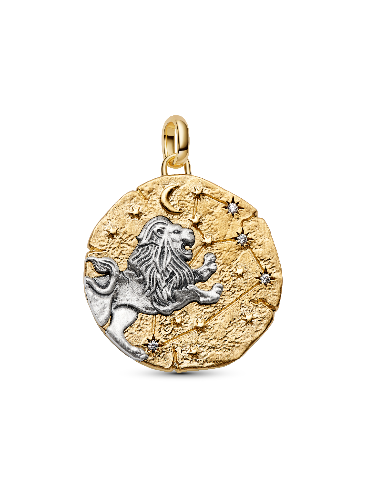 Charm-médaillon Zodiaque surdimensionné Lion