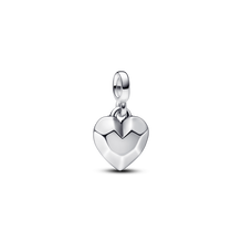 Mini charm-pendentif Cœur à facettes Pandora ME
