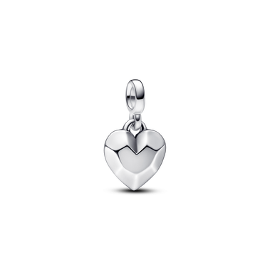 Mini charm-pendentif Cœur à facettes Pandora ME
