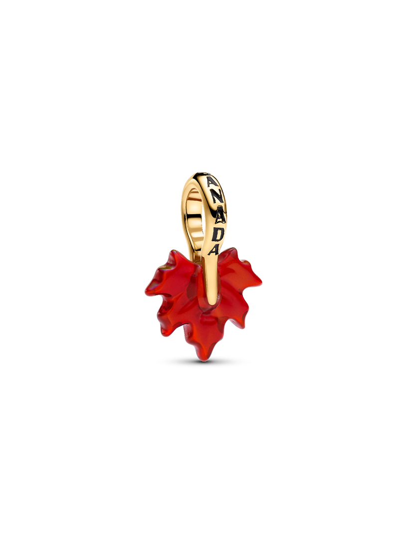 Red Maple Leaf Dangle Charm