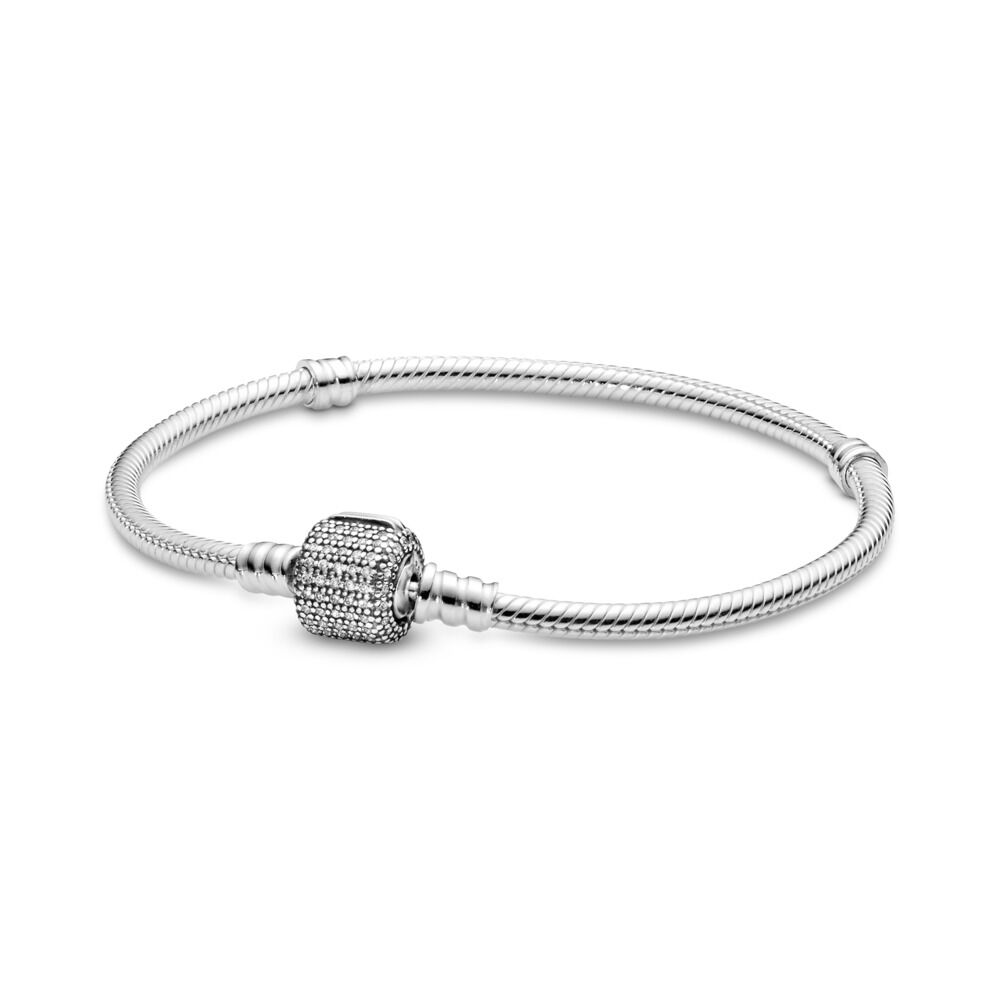 Sterling Silver Bracelet with Signature Clasp | Sterling silver