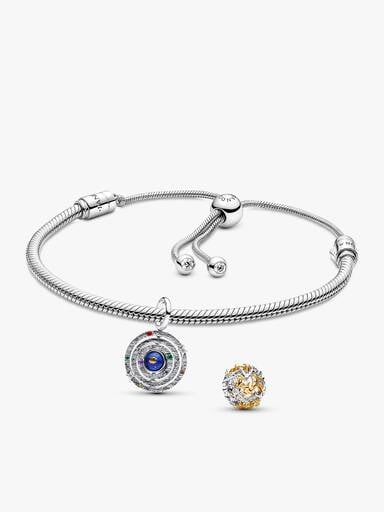Bracelet à charms Constellation et sphère armillaire