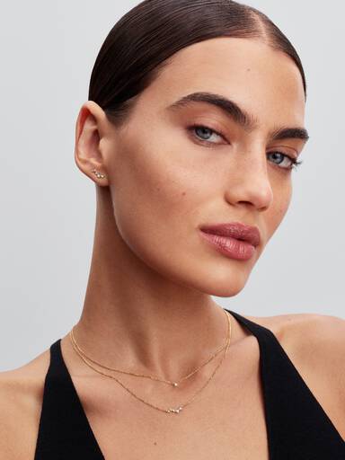 Pandora Era Lab-Grown Diamond Droplet Bar Necklace
