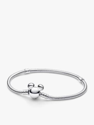 Ensemble de bracelet à charm-pendentif séparable Mickey Mouse et Minnie Mouse