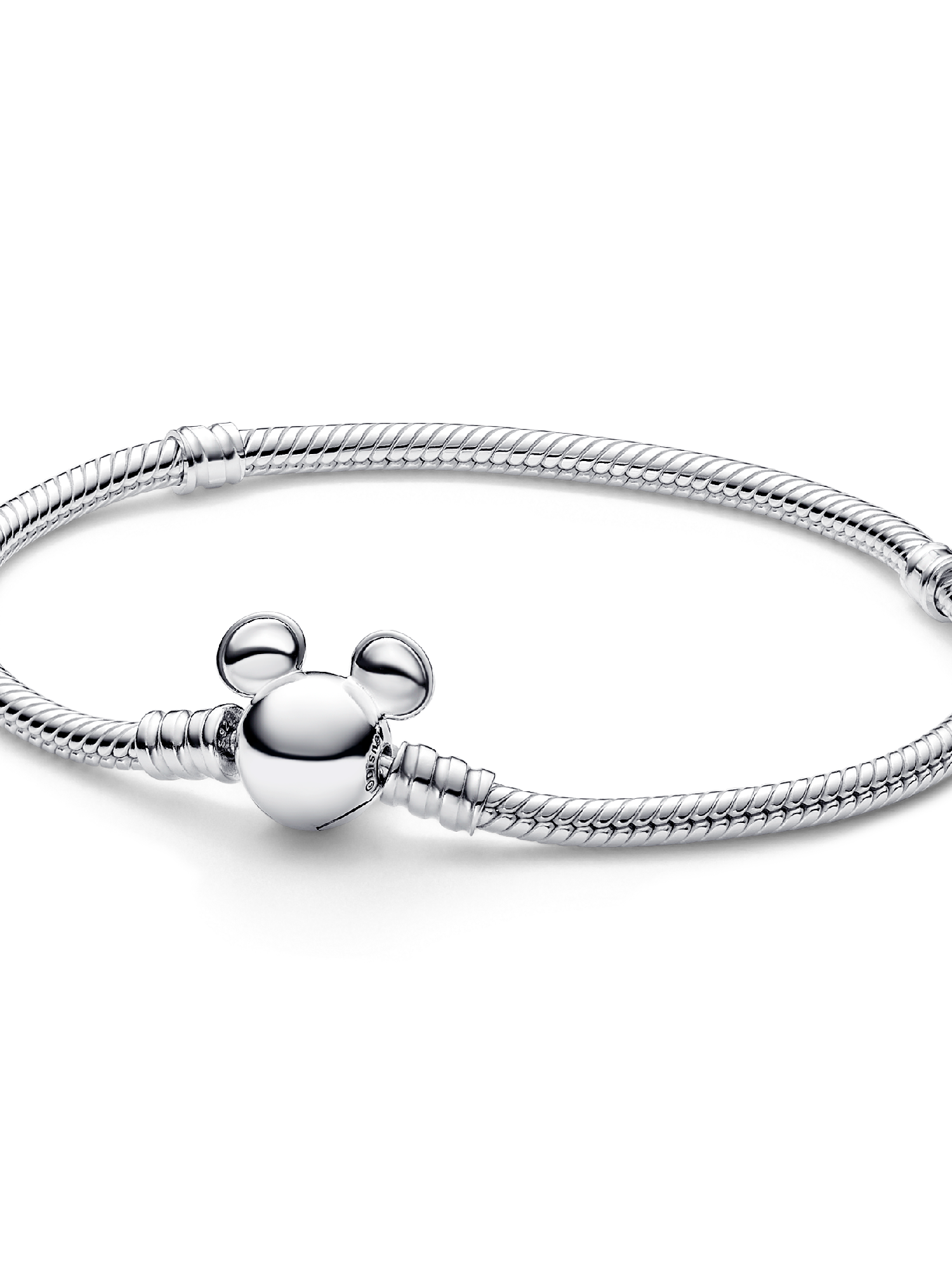 Bracelet à chaîne serpentine avec fermoir Mickey Mouse de Disney Moments