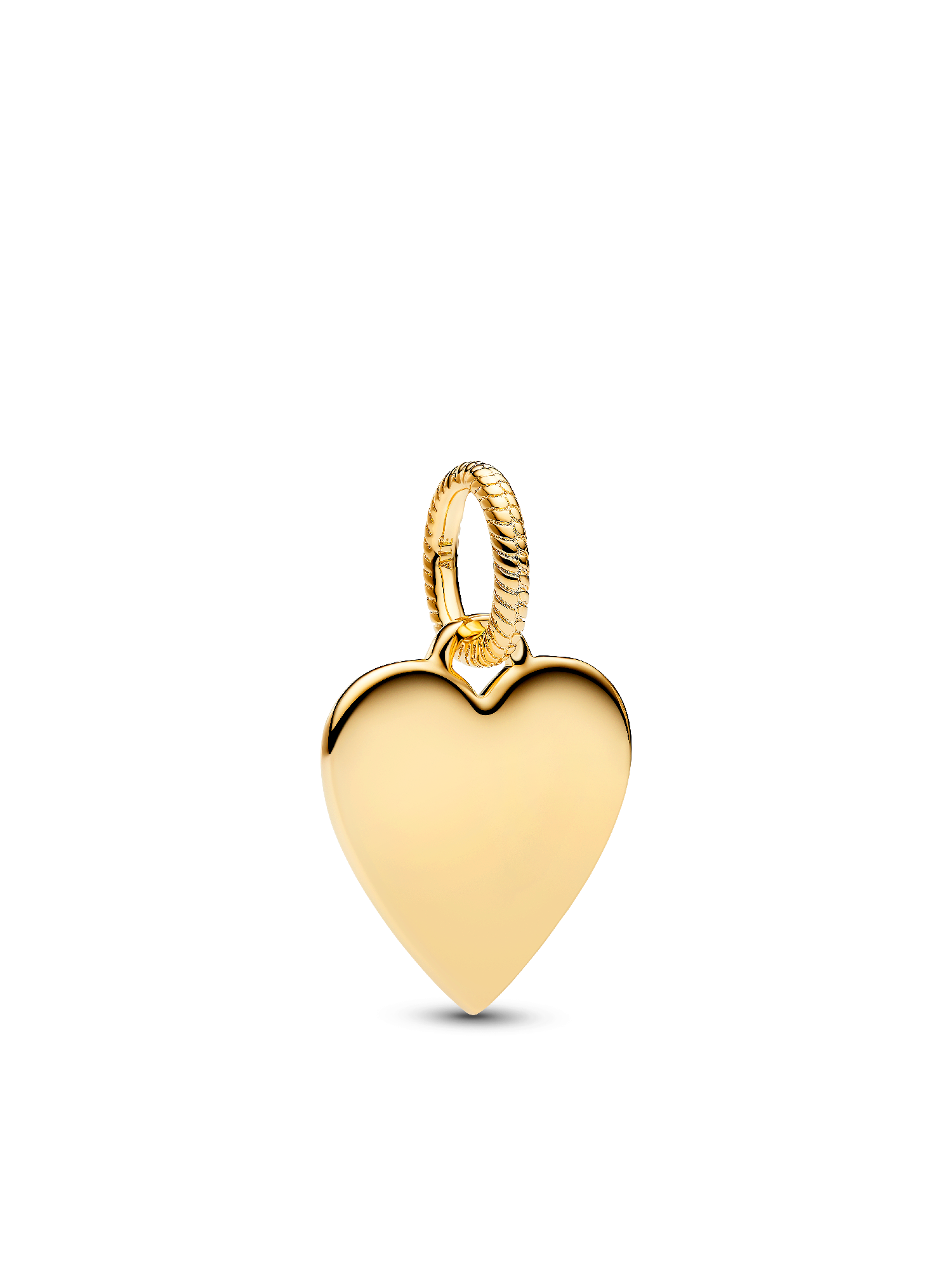 Collier avec pendentif Étiquette en forme de cœur gravable