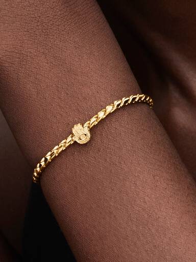Textured Hamsa Hand Mini Charm
