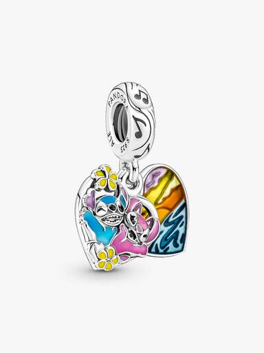 Disney Parks Stitch Ohana Double Dangle Charm