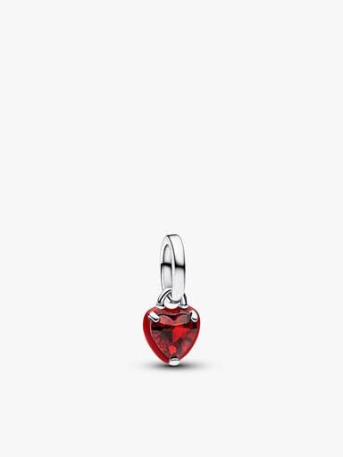 Red Heart Charm Bracelet Set