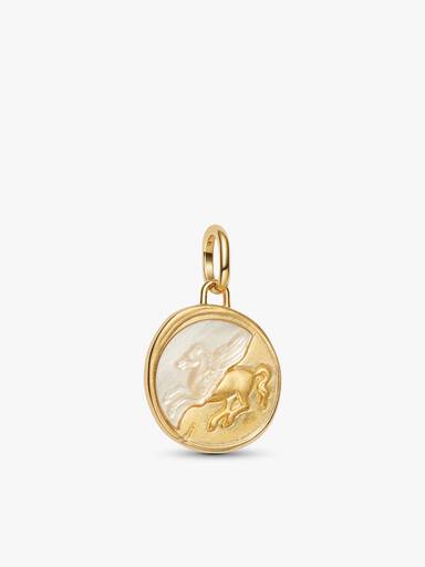 Pegasus Medallion Pendant Necklace
