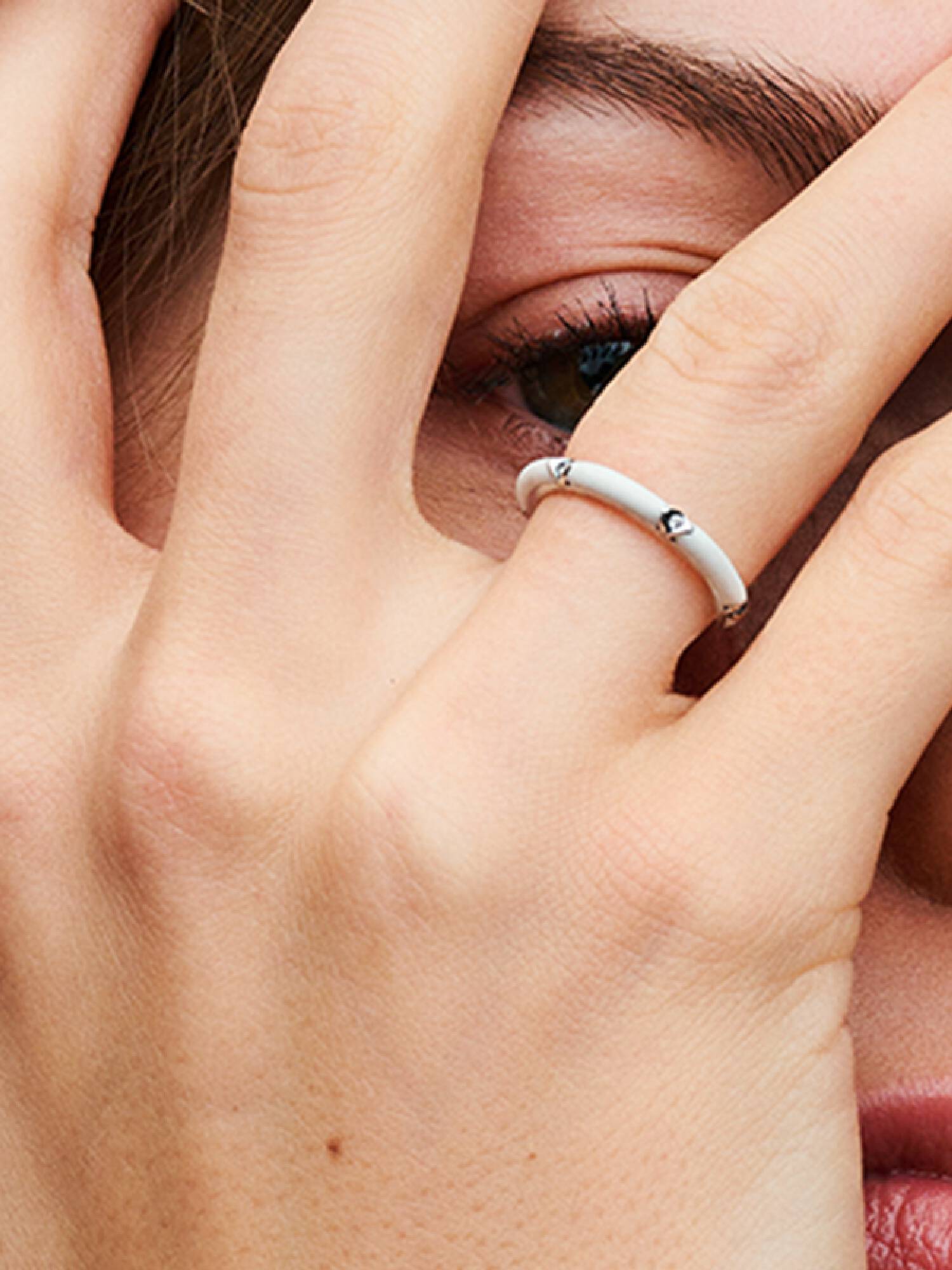 FINAL SALE - Stones & Enamel Ring
