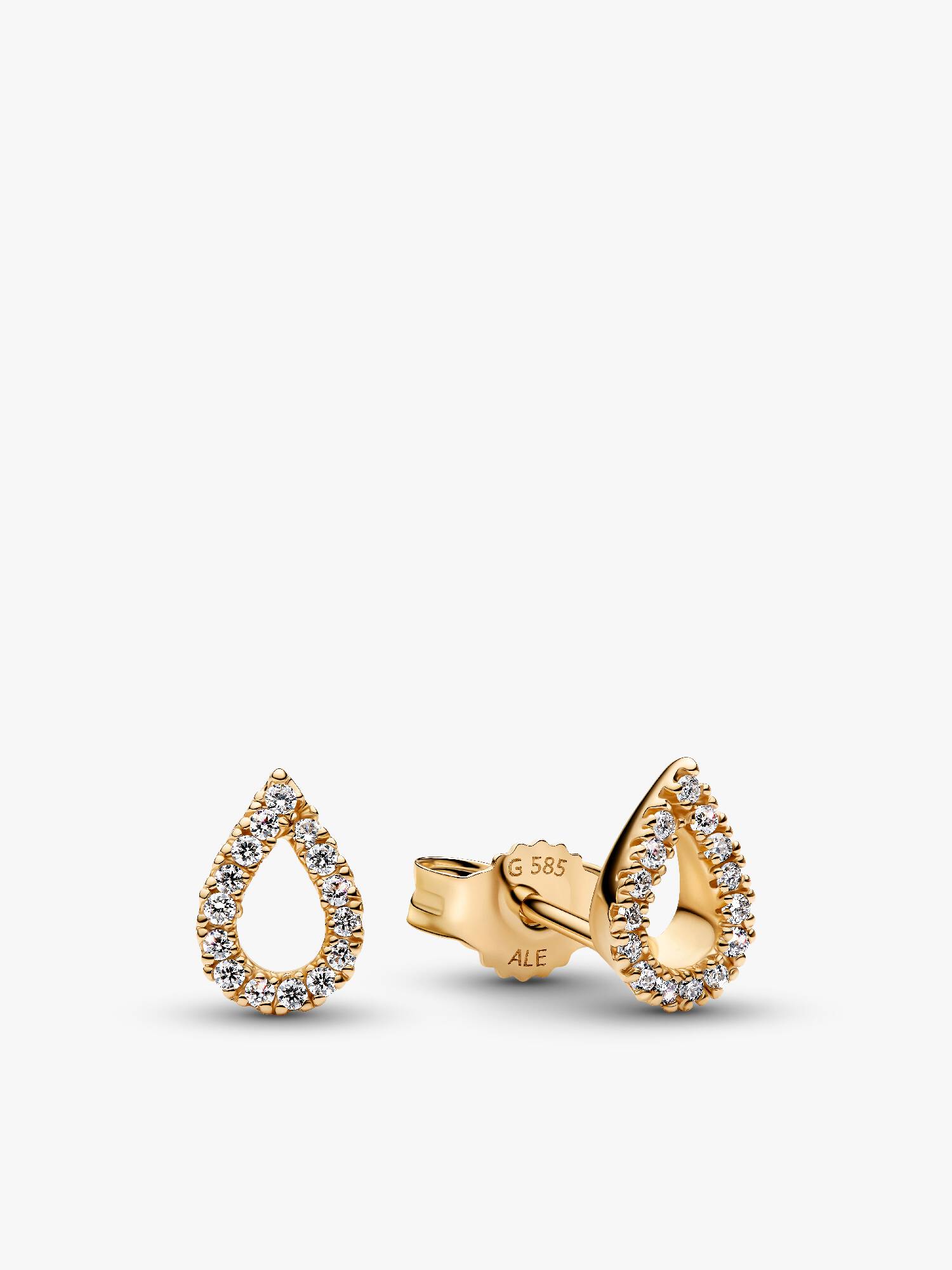 Boucles d’oreilles pavées de diamants cultivés en laboratoire Pandora Infinite