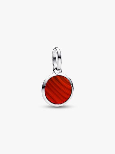 FINAL SALE - Red Murano Glass Engravable Mini Medallion Charm