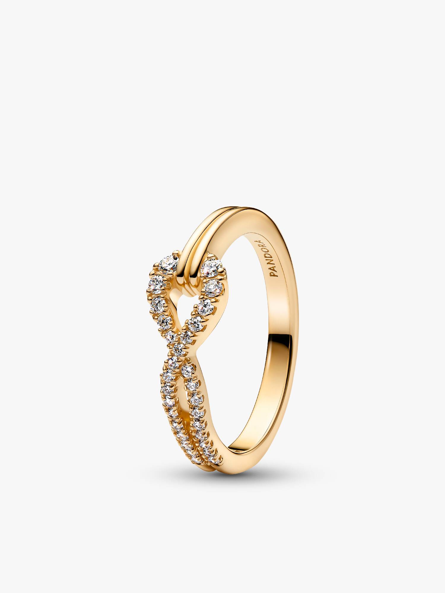 Pandora Infinite Lab-grown Diamond Pavé Double Row Ring
