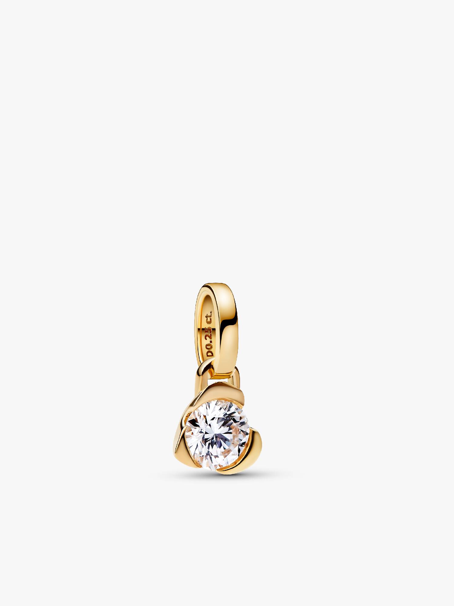 Pendentif à diamant cultivé en laboratoire en forme de cœur Pandora Talisman