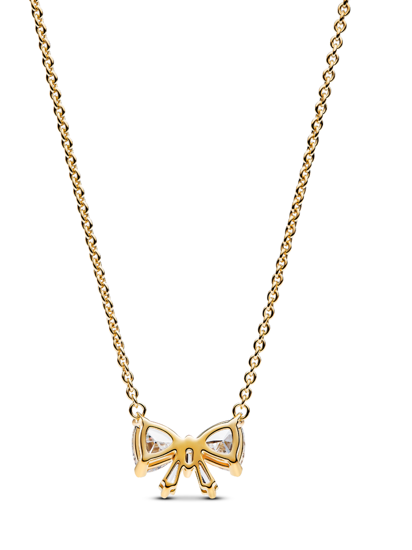 Sparkling Bow Necklace