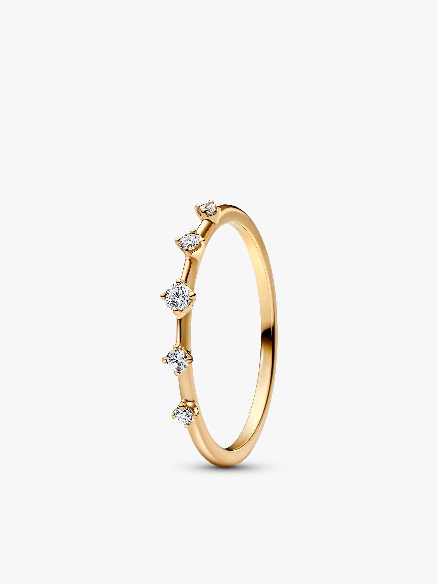 Bague intercalée à diamants créés en laboratoire Pandora Era