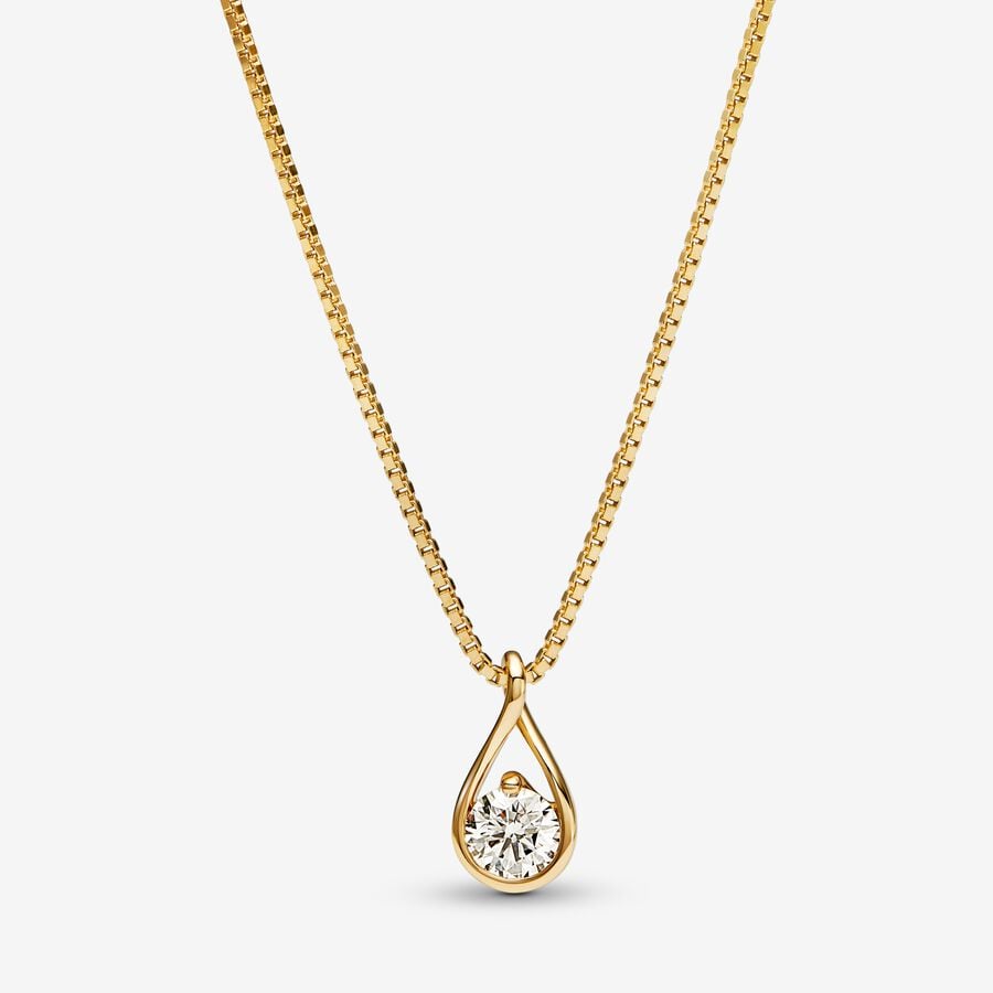 Pandora Infinite Lab-grown Diamond Pendant & Necklace 0.50 ct tw 14k Gold image number 0