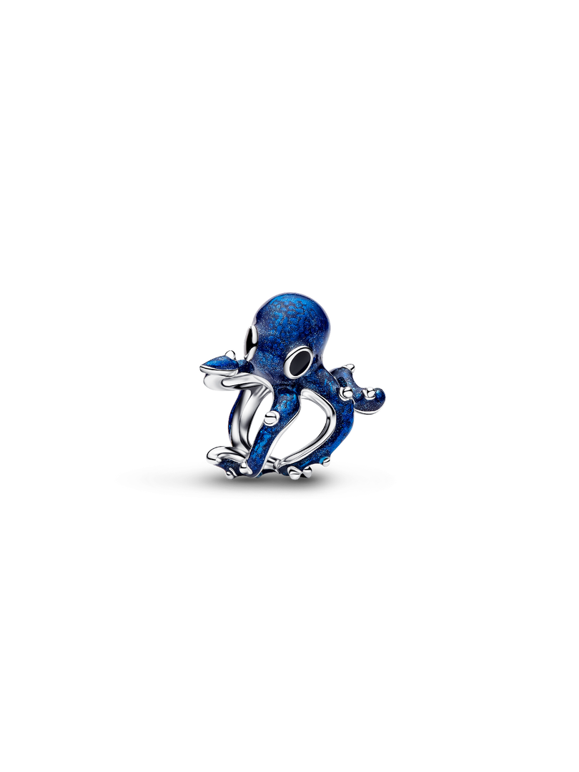 Blue Octopus Charm