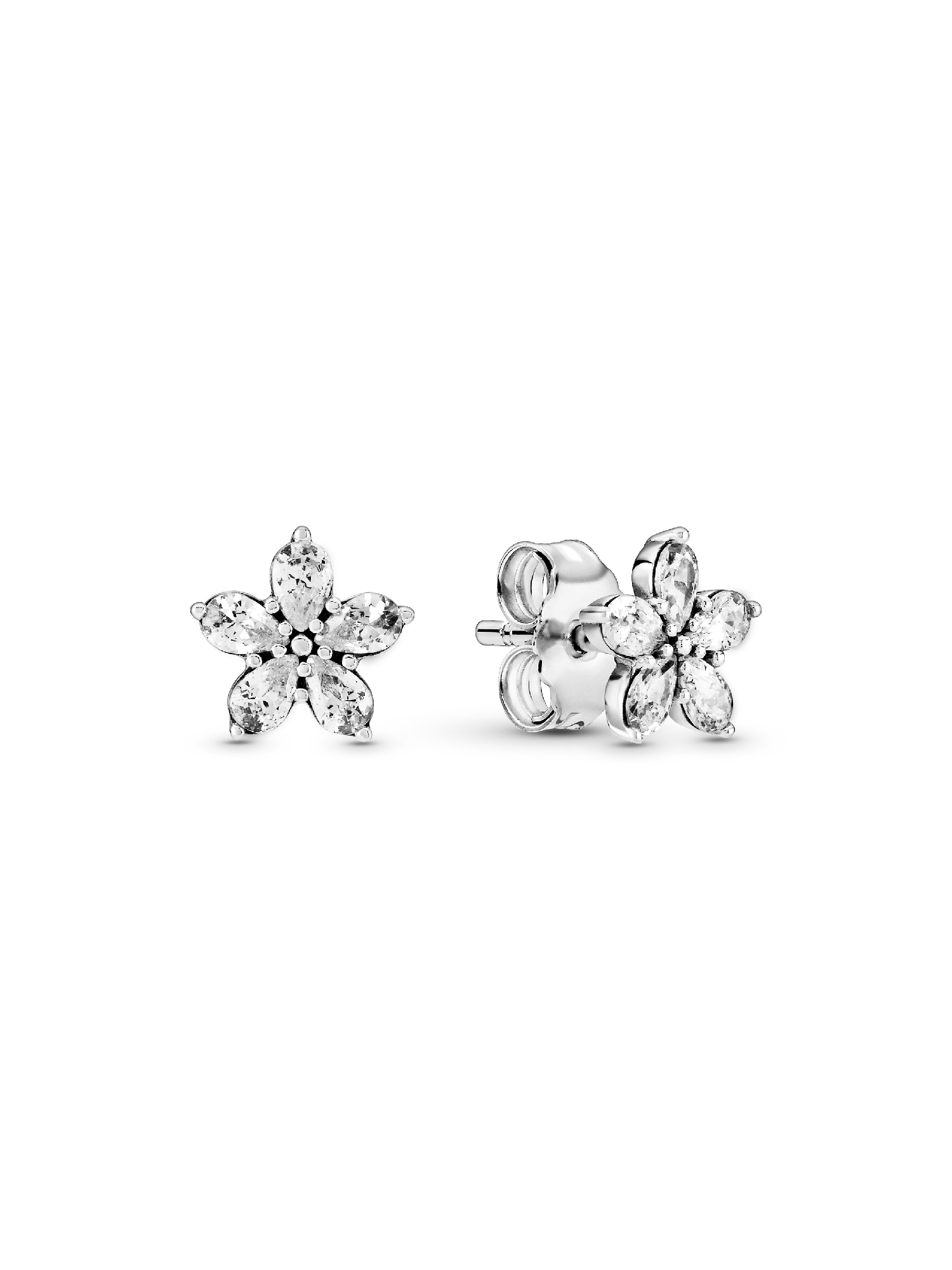 Sparkling Snowflake Stud Earrings