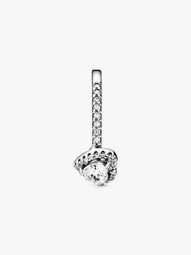 Bague à cœur surélevé