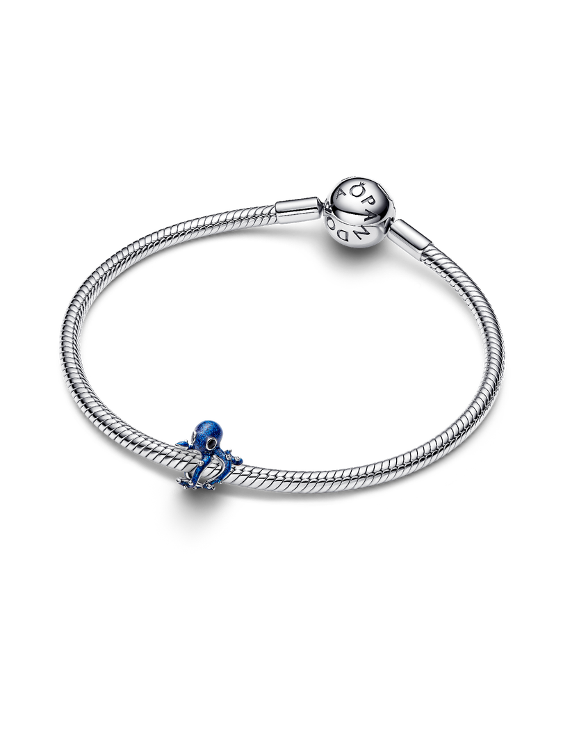 Blue Octopus Charm