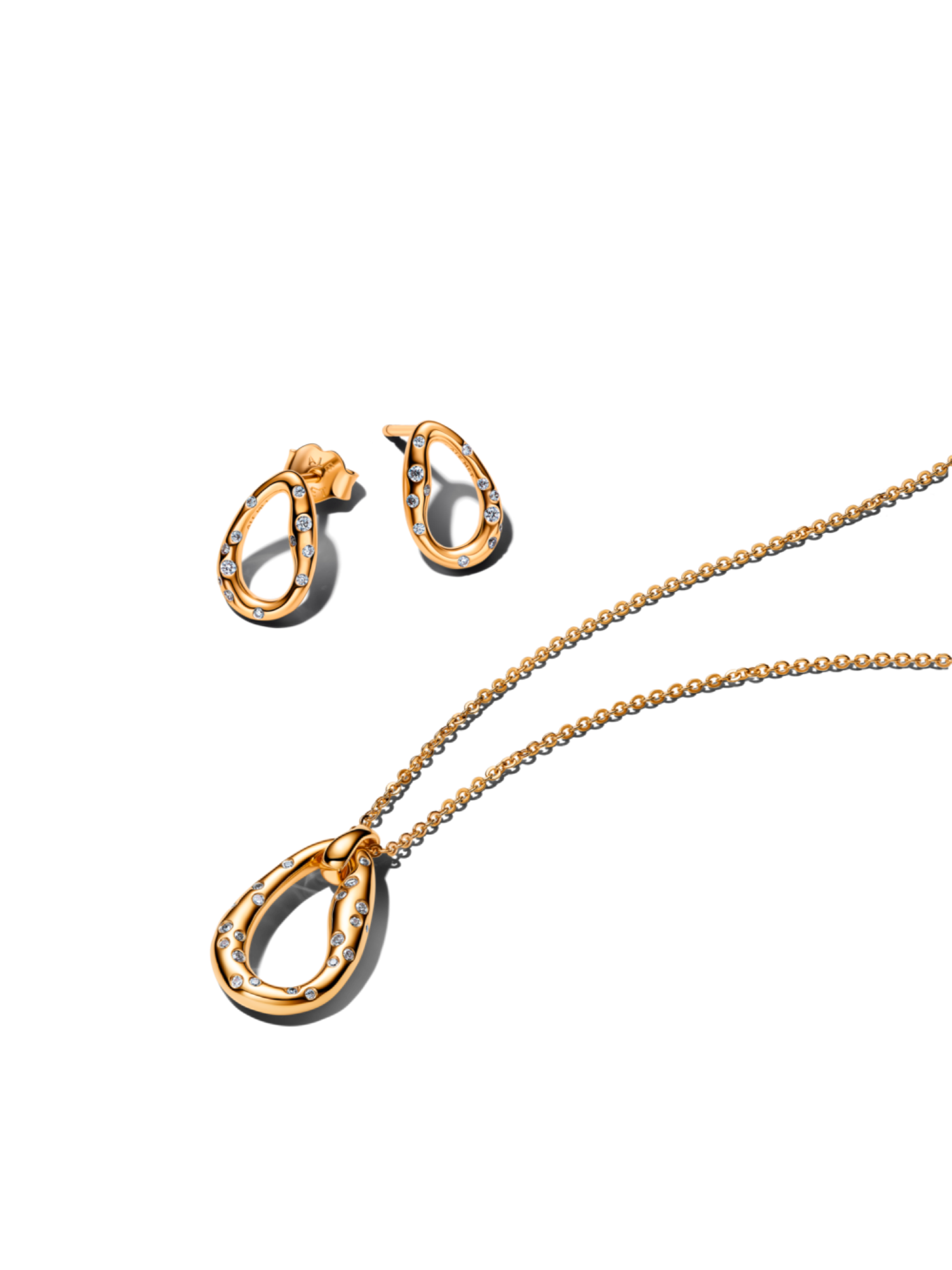 Essence Loops Earrings and Necklace Set