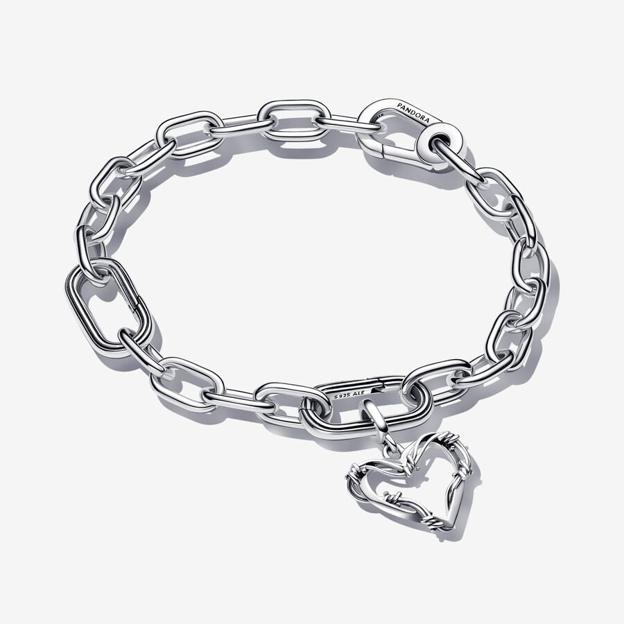 Ensemble de bracelets de cœur en fil de fer barbelé image number 0