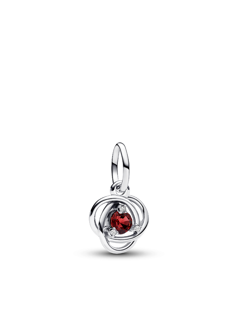 July Eternity Circle Dangle Charm Bracelet Set