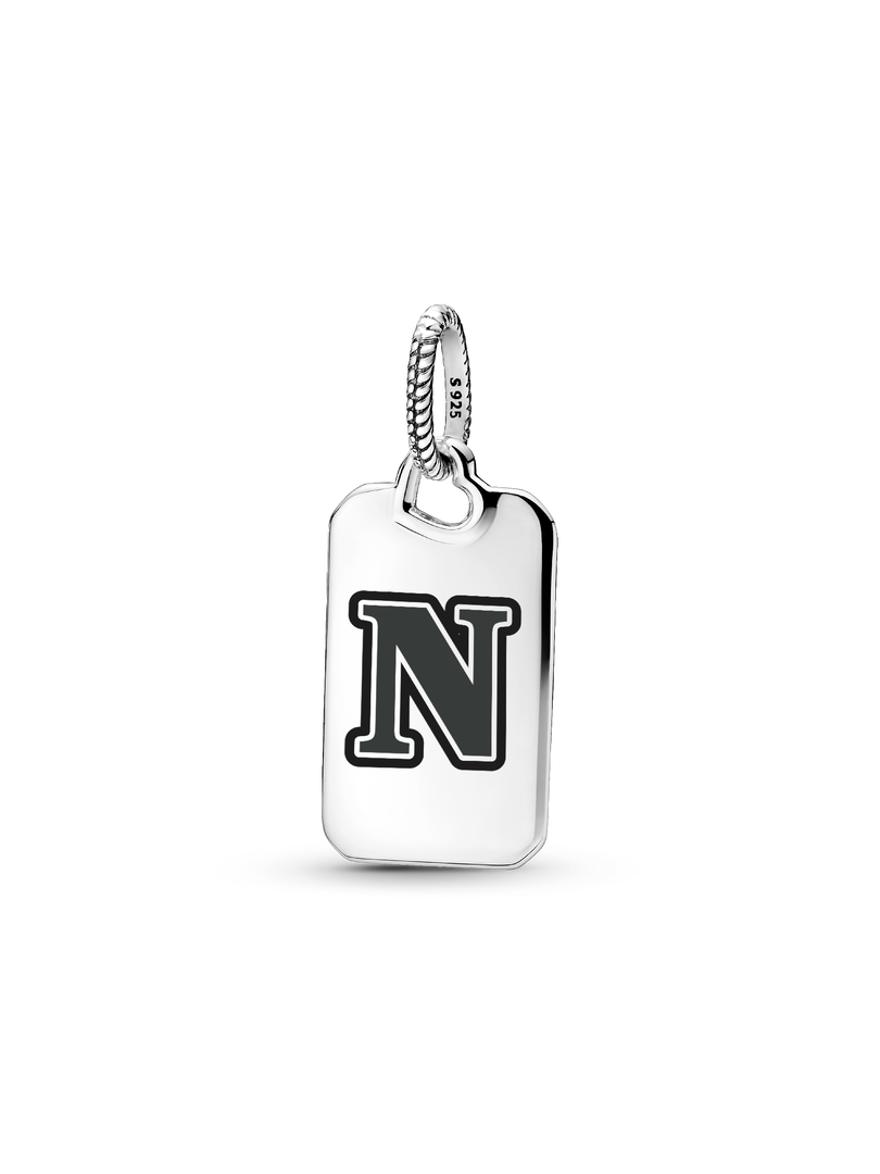 Letter N Rectangle Pendant